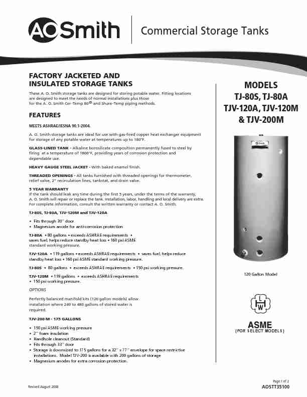 A O  Smith Water Heater TJ-80A-page_pdf